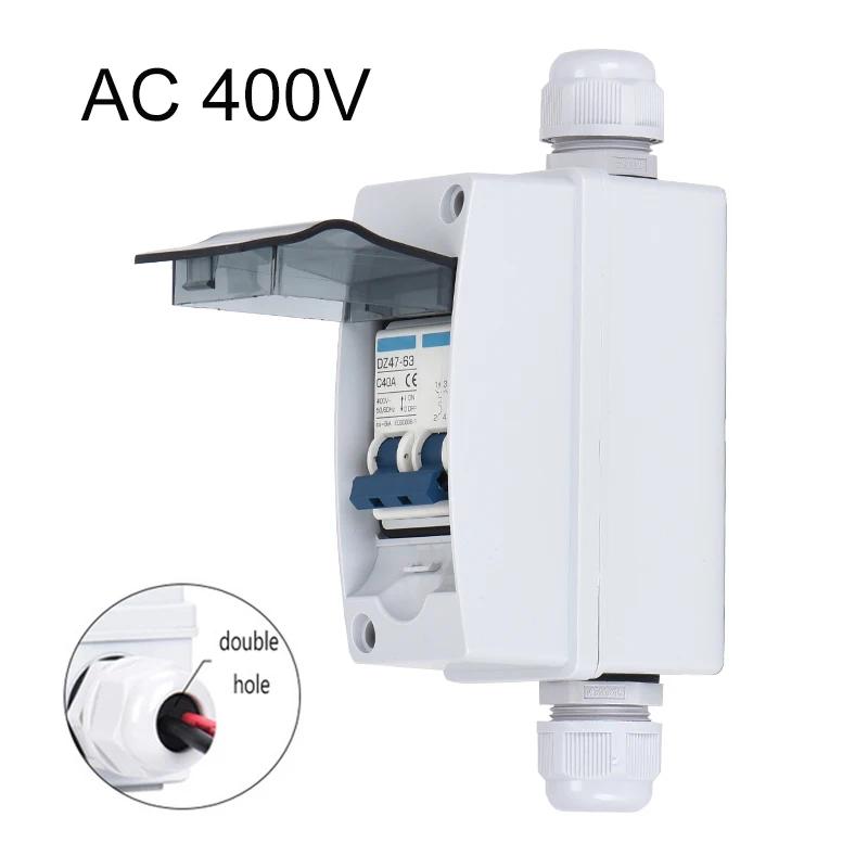 Solar Photovoltaic Battery PV Combiner Box DC Switch Miniature Circuit Breaker With Junction Box 12V 24V 48V 500V 1000V IP65