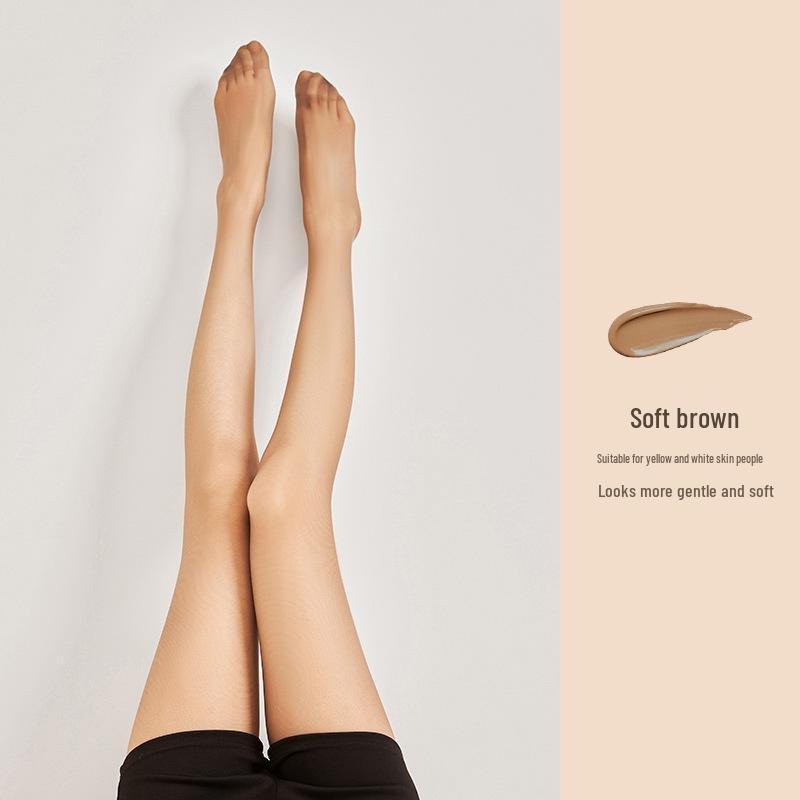 Women's Durable Nylon Thin Anti-Snag Black Stockings: Summer Skin-Beautifying, Leg-Revealing, Non-Blocking Pineapple Design.