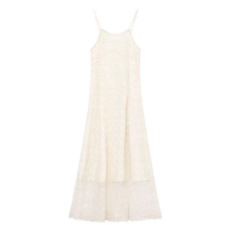 2026 Women's Chic Embroidered Camisole Dress: Sleek Summer Style, Waist-Cinching, Trendy, and Slimming