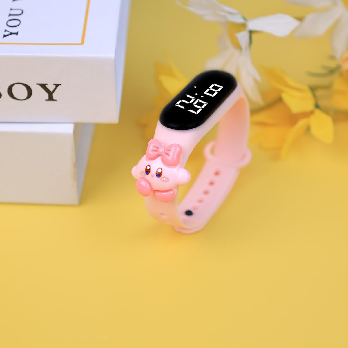 New Student Cartoon Luminous Waterproof Watch - Forest Style Figure Design