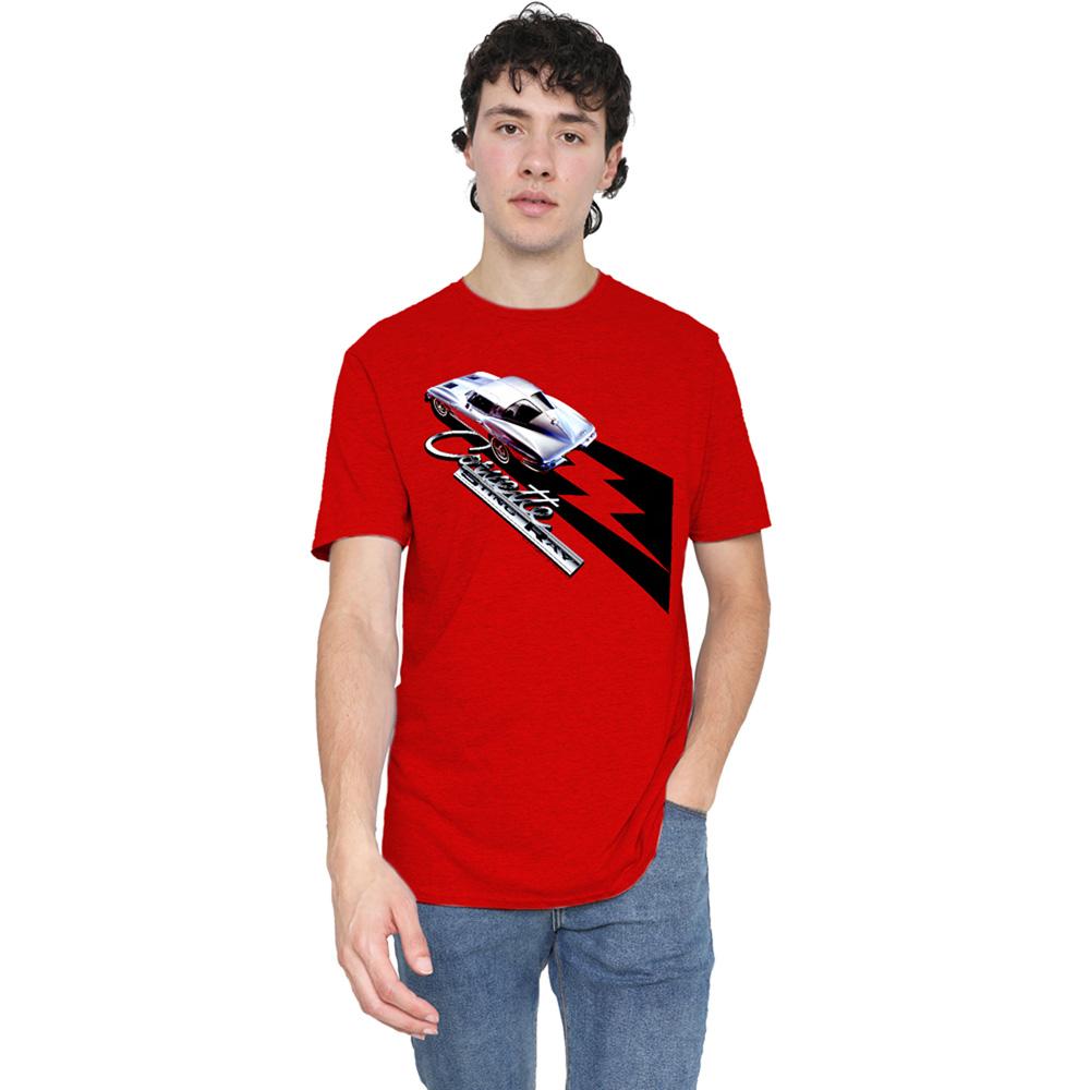 Chevrolet Unisex Adult Split Window Sting Ray Heather T-Shirt