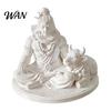 Spiritual Home Ornament 3D Printed Sacred Shiva Statue with Nandi Bull, Miniature Desktop Meditation Cow Figure Decor, Gift for Yoga Practitioners