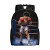 Hajime No Ippo Kamogawas Backpack Youth  Lightweight Backpacks Polyester Cute School Bags Hiking Designer Rucksack