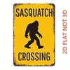 2D Flat Metal Sign Footprints, 8x12 Frameless Decorative Plaque, Fun Indoor Outdoor Wall Art, Multipurpose Home Garden Decor