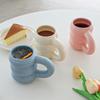Dot Bubble Ceramic Pretty Handle Mug 350ml Ceramic