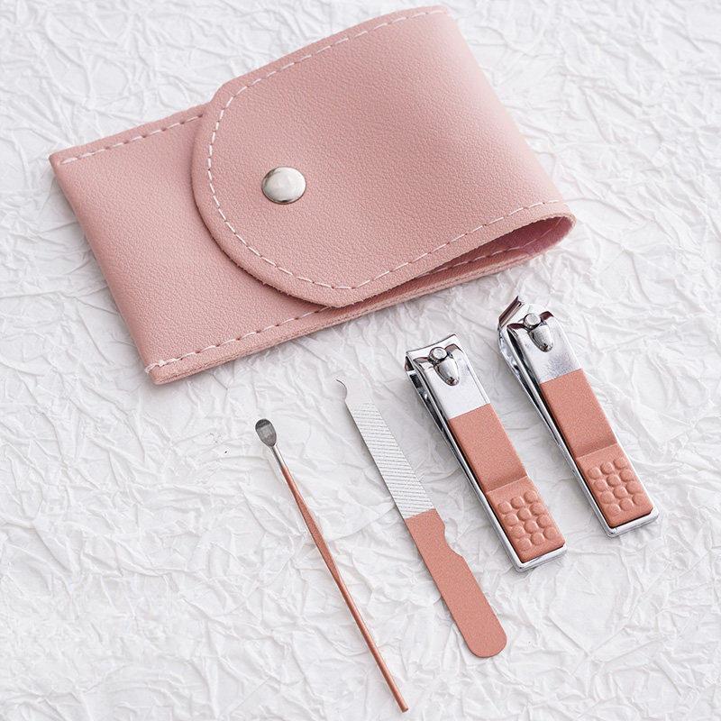 Premium Nail Clipper Set With File Glass Nail Buffer Portable Manicure Pedicure Kit For Home Travel