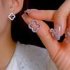 New Simple Hollow-out Lucky Four-Leaf Clover Earrings, Fashionable Women's Accessories