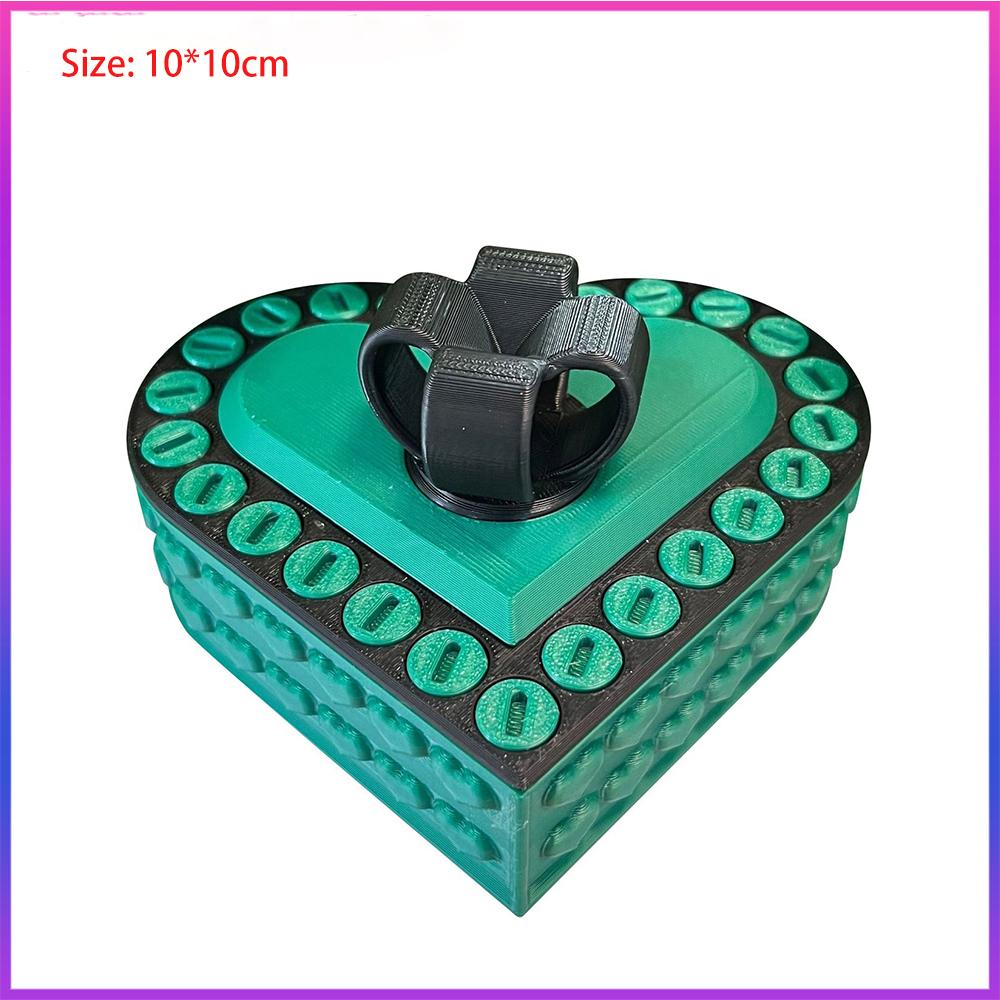 Latest 3D Printed Present Box Love Annoying Present Box With Screws Playful Prank Screw Box Colorful Exquisite Sundries Storage Container