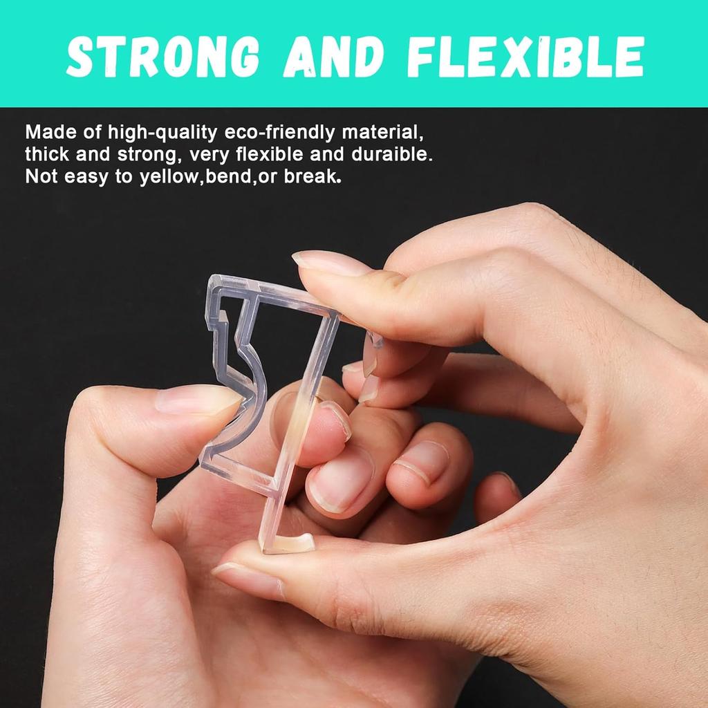 2 Inch Valance Clips for Levolor Blinds - Replacement Plastic Hidden Window Clips for Horizontal Blinds Parts - 12Pcs