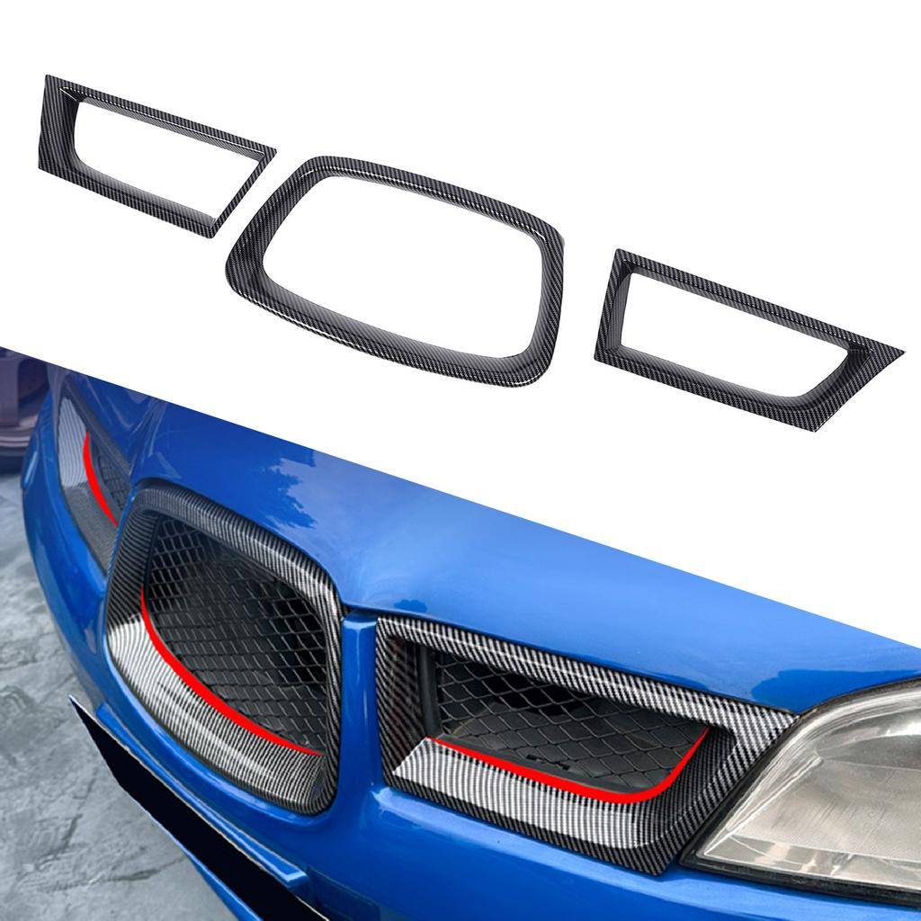 3 PCS Front Grille Overlay Cover Decorative Front Grille Surround Trim Replacement for       9th Generation 2006-2007