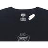 Uniqlo X Sesame Street X Kaws Collaboration Printed Short Sleeve Regular T-Shirt Unisex Tops Black 416157-02