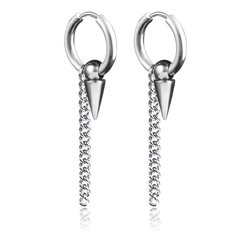 New Arrival Stainless Steel Stud Earrings Cross Star Scorpion Tassel For Women Men Fashion Hip Hop Ear Jewelry Gifts