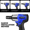 DayPlus Cordless Impact Wrench 1/2 Inch, Brushless Impact Gun 450N.m High Torque, 3200rpm Variable Speed with 4 Socket Sets
