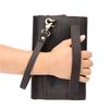 Herren-Handtasche aus echtem Leder und Rindsleder, Grifftasche, Achseltasche, Handy-Kartenhalter, Geldschein-Scheck-Klammer, Umschlag-Zahlung