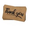 50 Pcs/set "Thank You" Greeting Cards 90*54mm Rectangular Thick Kraft Paper Cards Festival Gift Cards