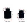 12/15Mm To 9Mm Thru-Axle Quick Release/Qr Hub Adapter Bikes Rear Wheel Hub Shaft Mountain Bicycle Adapter Accessories