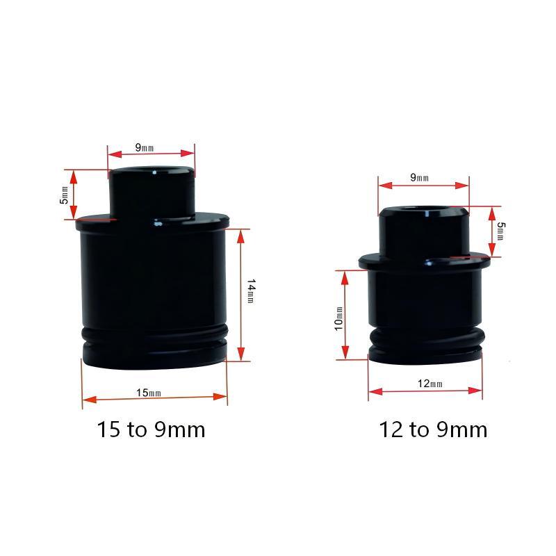 12/15Mm To 9Mm Thru-Axle Quick Release/Qr Hub Adapter Bikes Rear Wheel Hub Shaft Mountain Bicycle Adapter Accessories