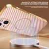 For iPhone 14 Phone Case Carbon Fiber Textured Electroplated TPU Back Cover