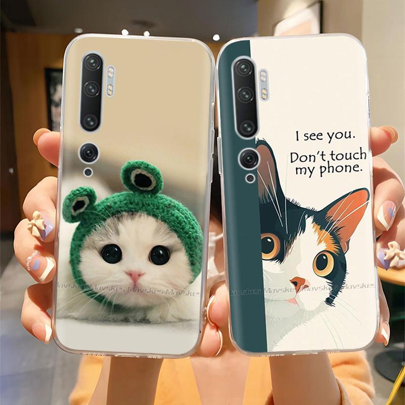 For Xiaomi Mi Note 10 Case Cute Painted Soft Silicone Back Cover For Xiaomi Mi Note10 Pro Lite 10lite Clear Phone Cases Fundas