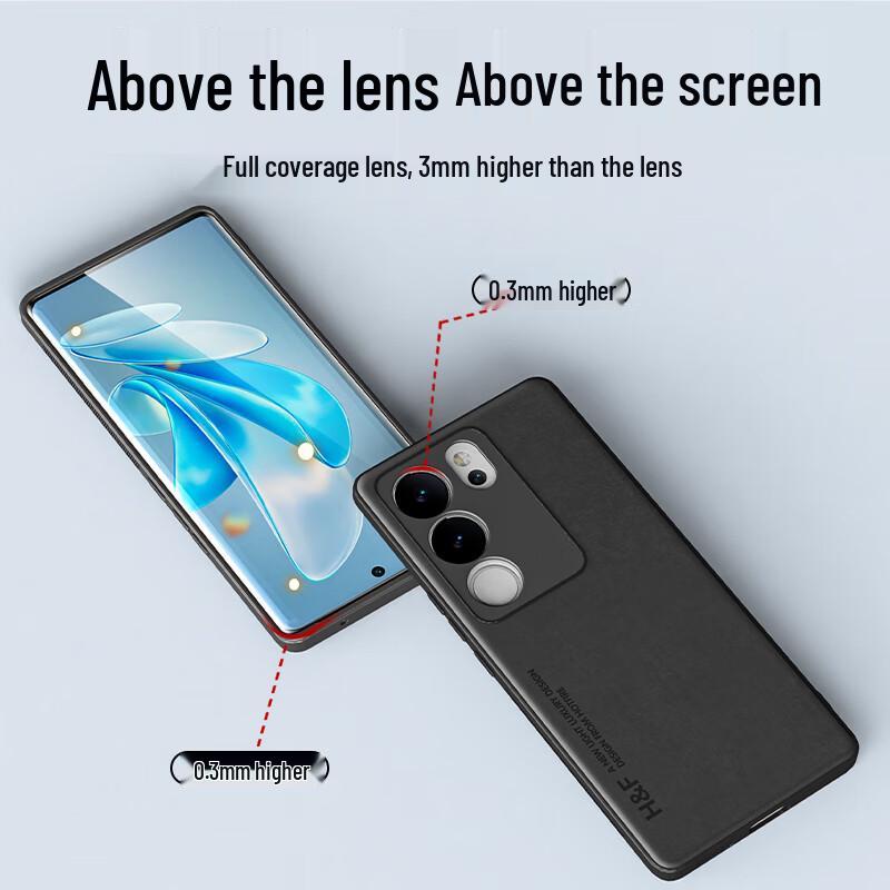 Rehua Skin-Feel Nubuck Full-Coverage Phone Case for Vivo