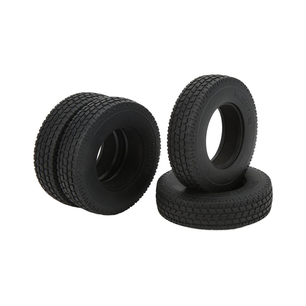 4ks RC přední a zadní gumové pneumatiky o šířce 22 mm Pneumatiky kol pro Upgrade přívěsů Tamiya 1/14 RC