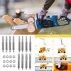 Set mit 12 effektiven Schleifköpfen (4 mm/4,8 mm/5,5 mm) mit Muttern für Fahrräder, Motorräder und professionelle Techniker