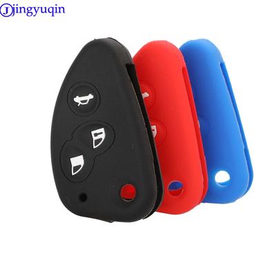 Jingyuqin 3T Fernbedienungsschlüssel Silikonhülle Hülle Fob Für Alfa Romeo 147 156 166 GT JTD TS Klappbar