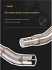 CFMOTO NK400/NK650 Stainless Steel Silencer Exhaust Pipe with Backpressure Drum.