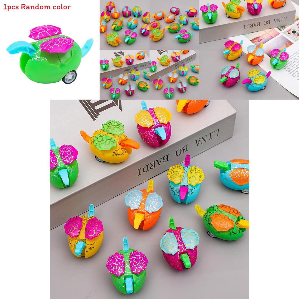 Mini Inertial Egg Shaped Dinosaur Model Children Toy Car For Preschool Kids Development And Playing