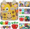 Lernflugzeug Spielzeug Activity Board - Motorik Lernen Busy Book Ruhige Aktivität Sensorisches Spielzeug für Jungen & Mädchen Geburtstagsgeschenk