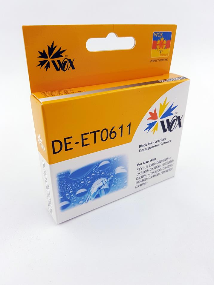 Wox Black EPSON T0611 Ink Cartridge Replacement C13T06114010