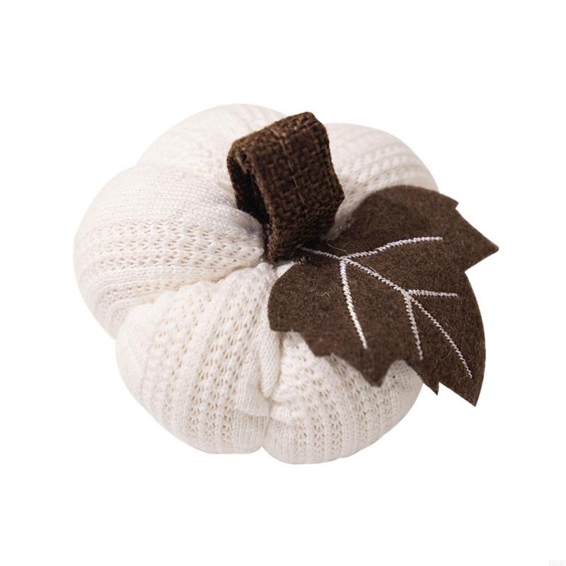 Seasonal Fabric Pumpkin Wall Hanger Durable Thanksgiving Centerpiece For Family Gatherings HX6C белый