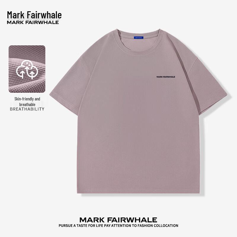 Mark Fairwhale Men s Waffle Knit Basic Loose T-Shirt 2XL