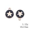 Mother's Day Charms For Nails Pentagram Moon Enamel Charms Pendant Art Supplies Pendant Accessories