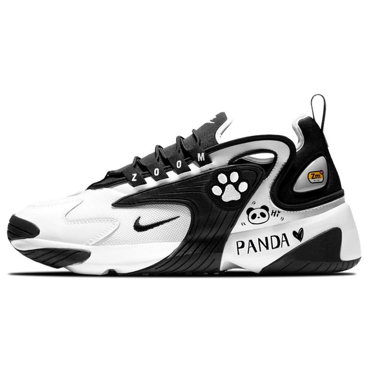 

Nike Zoom 2K Текстиль, Шкіра Низькі Бігові Кросівки Унісекс Чорний Білий AO0269-101(Команда47-зум) 41