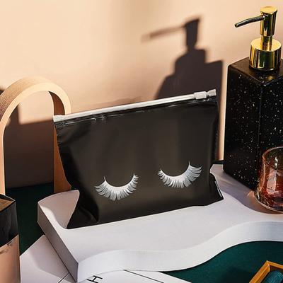Yousheng 50Pcs Makeup Bags Small Zipper Cases Water-Resistant Multipurpose Transparent Eyelash Bags Cosmetics Jewelry Keys Organizers