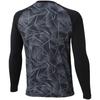 MIZUNO Global Elite Graphic Undershirt Long for Baseball and Size Black (Low Neck, Sleeve) Softball, 12JADP88, L,