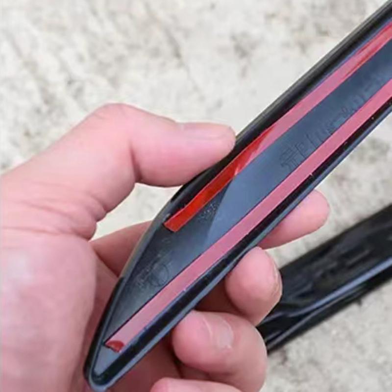 For Byd Atto 3 Yuan Plus   2024 Door Side Label Chrome Plated Strip Black Styling Sticker Auto Parts Fender Cover 3pcs