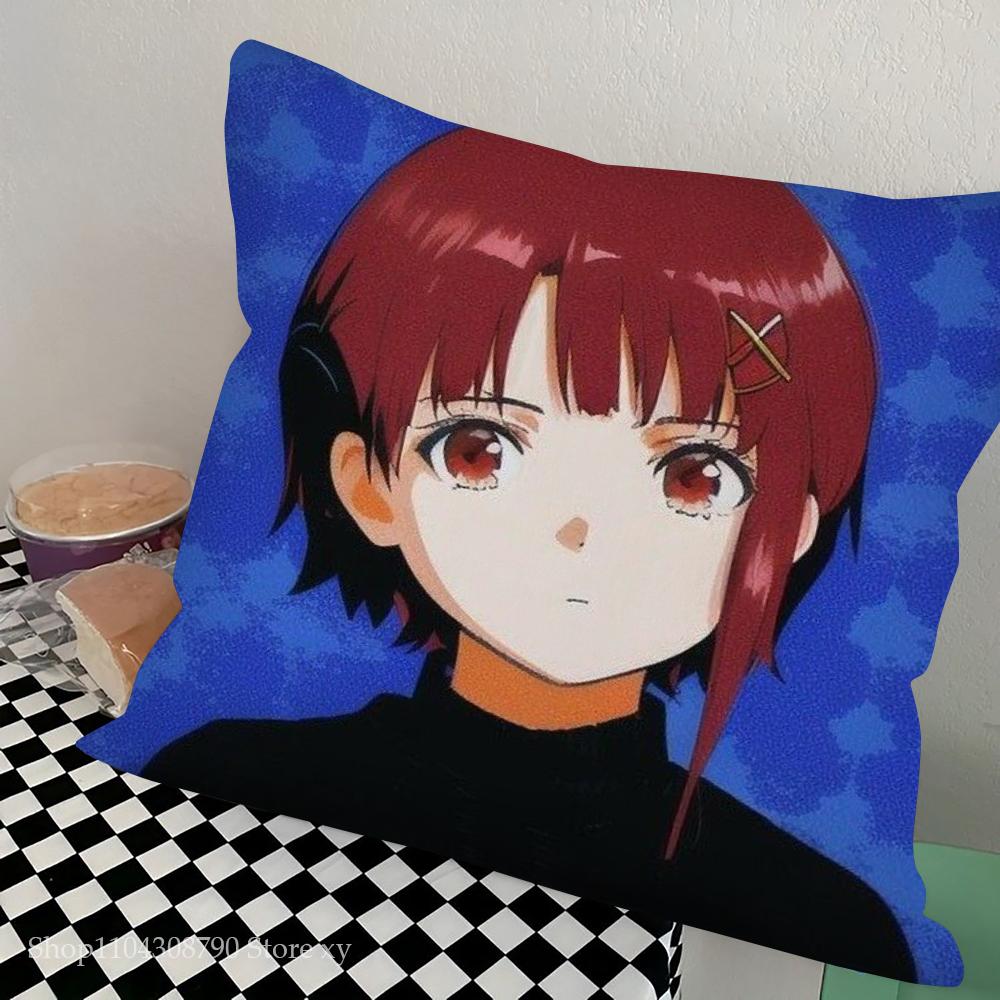 1pc Serial Experiments Lain Pillow Case Square Bedroom Sofa Leisure Comfort Cushion Car Living Room Home Decoration