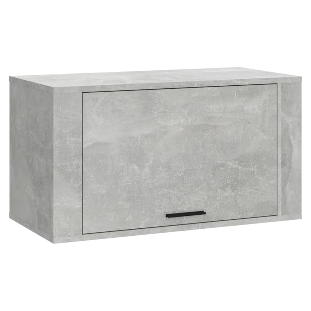 Wall Mounted Shoe Cabinet Concrete Grey 70 X 35 X 38 Cm Engineered Wood