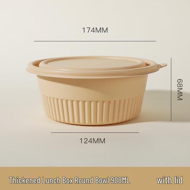 JingJingRS Disposable Corn Starch Round Bowls