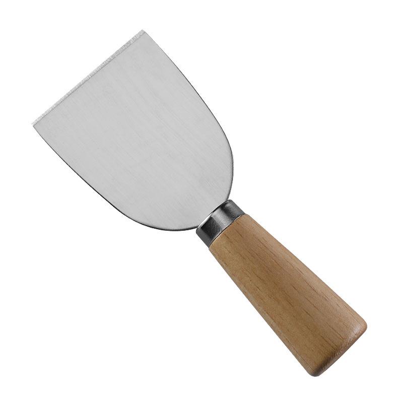 Auf Lager Gummiholzgriff Standfestes Edelstahl Käse- und Buttermesser-Set