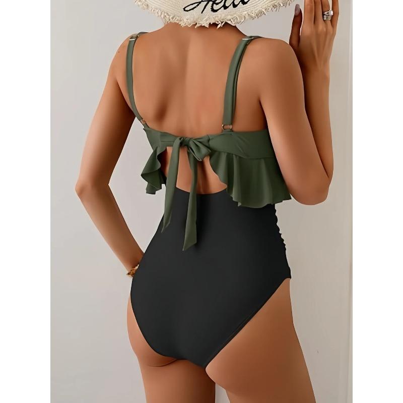 2026 New Sexy U-Neck Swimwear Women One Piece Swimsuit Female Hollow Out Bodysuit Monokini Bathing Suit Beachwear Swimming Suit