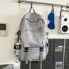 Schoolbag new backpack female middle school students college students retro simple backpack niche design high value schoolbag large capacity