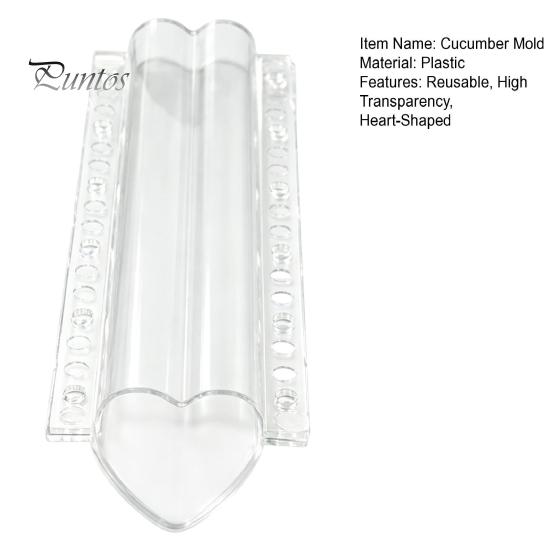 Plastic Heart Mold for Cucumber Growing Mold, Shaped, Clear Vegetable Fruit Shaping Reusable Zucchini