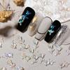 Exquisite Nail Flower Nails Ornaments Decor DIY Ice Penetration Aurora Effect