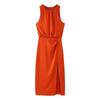 European and American street fashion pleated decorative silk satin texture dress, spring new women's clothing