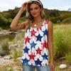 Square Collar Tank Top Women Print Tank Tee Casual Loose Fit Sleeveless Shirt