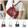 JK Przezroczysta Itabag z sercami Torba na zamek Koronkowa torba crossbody Kreatywna Kawaii torba na ramię Dziewczyna