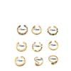 9Pcs Adjustable Toe Rings for Women Hypoallergenic Open Toe Ring Set Women Beach Foot Jewelry Caring Women Foot Ring Jewelry